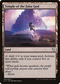 Temple of the False God - Commander 2017 - Magic: The Gathering card