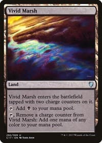 Vivid Marsh - Commander 2017 - Magic: The Gathering card