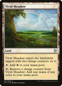 Vivid Meadow - Commander 2017 - Magic: The Gathering card