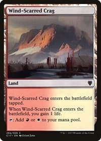 Wind-Scarred Crag - Commander 2017 - Magic: The Gathering card