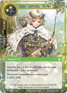 Cecil Letoliel, Elven Prince - Reiya Cluster Starter Deck - Force of Will card