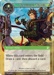 Travelling Trader - Reiya Cluster Starter Deck - Force of Will card