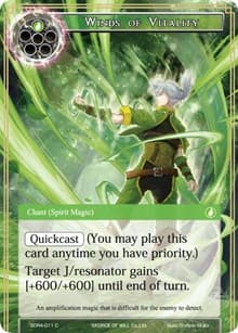 Winds of Vitality - Reiya Cluster Starter Deck - Force of Will card