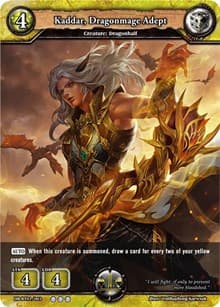 Kaddar, Dragonmage Adept - Rally to War - Dragoborne card