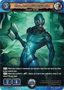 Plato, Accomplished Scientist - Rally to War - Dragoborne card
