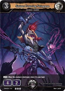 Sinister Festering Stringman - Rally to War - Dragoborne card