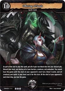 Offering of Souls - Rally to War - Dragoborne card