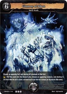 Gluttony of Albert - Rally to War - Dragoborne card