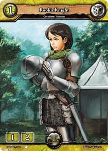 Rookie Knight - Rally to War - Dragoborne card