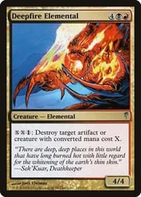 Deepfire Elemental - Coldsnap - Magic: The Gathering card