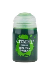 Citadel Shade Paint: Biel-Tan Green - Citadel Paint Pots - Citadel Paints card