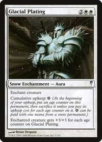 Glacial Plating - Coldsnap - Magic: The Gathering card