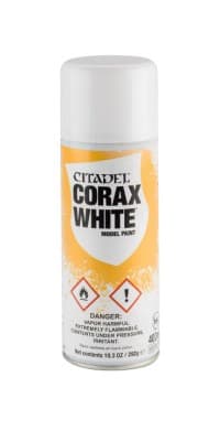 Citadel Spray Paint: Corax White Spray - Citadel Spray Paints - Citadel Paints card