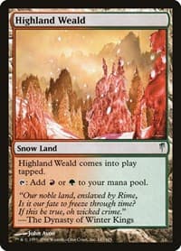 Highland Weald - Coldsnap - Magic: The Gathering card