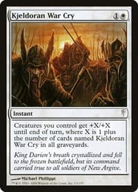Kjeldoran War Cry - Coldsnap - Magic: The Gathering card