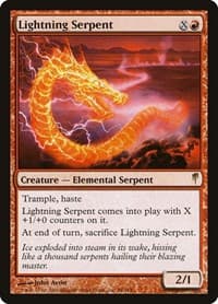 Lightning Serpent - Coldsnap - Magic: The Gathering card