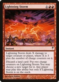 Lightning Storm - Coldsnap - Magic: The Gathering card