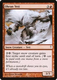 Ohran Yeti - Coldsnap - Magic: The Gathering card