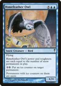 Rimefeather Owl - Coldsnap - Magic: The Gathering card
