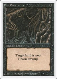Evil Presence - Revised Edition - Magic: The Gathering card