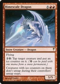 Rimescale Dragon - Coldsnap - Magic: The Gathering card