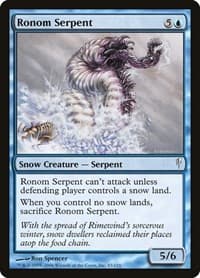 Ronom Serpent - Coldsnap - Magic: The Gathering card