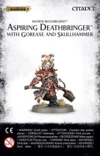 Warhammer: Age of Sigmar - Aspiring Deathbringer With Goreaxe - Warhammer Plastic Clampacks - Warhammer Clampacks card