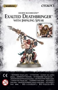 Warhammer: Age of Sigmar - Exalted Deathbringer With Impaling Spear - Warhammer Plastic Clampacks - Warhammer Clampacks card