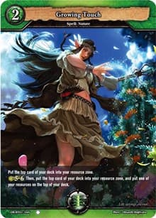 Growing Touch - Rally to War - Dragoborne card
