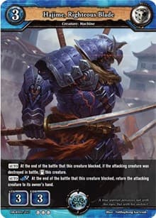 Hajime, Righteous Blade - Rally to War - Dragoborne card