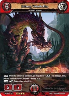 Fafneer, Volatile Fire - Rally to War - Dragoborne card