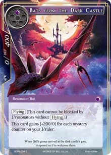 Bats from the Dark Castle - Reiya Cluster Starter Deck - Force of Will card
