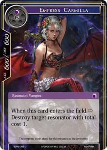 Empress Carmilla - Reiya Cluster Starter Deck - Force of Will card