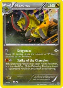 Haxorus - 69/101 (Cosmos Holo) - Blister Exclusives - Pokemon card