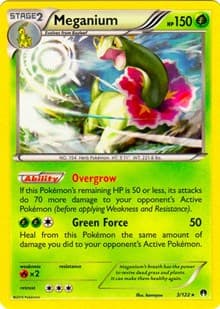 Meganium - 3/122 (Cosmos Holo) - Blister Exclusives - Pokemon card