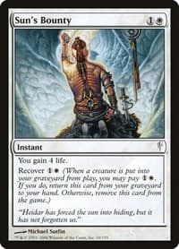 Sun's Bounty - Coldsnap - Magic: The Gathering card