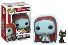 The Nightmare Before Christmas: Sally (Seated) (Flocked) (Glow-in-the-Dark) (Walgreens Exclusive) - Pop! Vinyl - Funko card