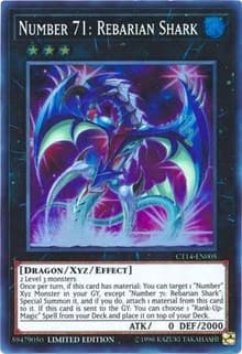 Number 71: Rebarian Shark - 2017 Mega-Tins - YuGiOh card