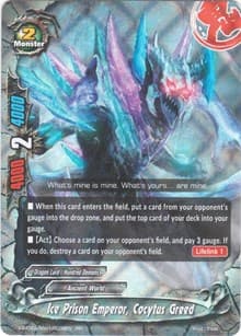 Ice Prison Emperor, Cocytus Greed - Evolution & Mutation - Future Card BuddyFight card