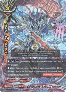 Despaired Skull, Thirteen - Evolution & Mutation - Future Card BuddyFight card