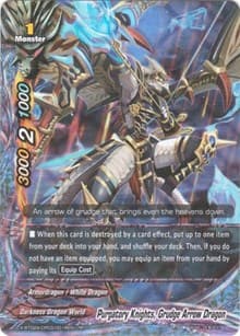 Purgatory Knights, Grudge Arrow Dragon - Evolution & Mutation - Future Card BuddyFight card