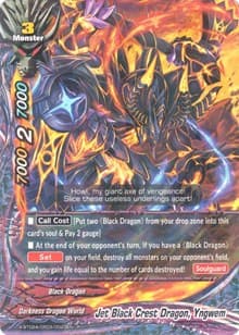Jet Black Crest Dragon, Yngwem - Evolution & Mutation - Future Card BuddyFight card