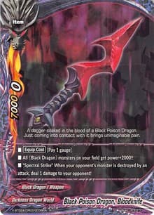 Black Poison Dragon, Bloodknife - Evolution & Mutation - Future Card BuddyFight card