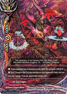 Impure Demonic Dragon, Durzinas - Evolution & Mutation - Future Card BuddyFight card