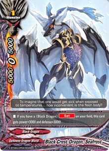Black Crest Dragon, Seafrost - Evolution & Mutation - Future Card BuddyFight card