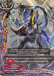 Black Crest Dragon, Estryber - Evolution & Mutation - Future Card BuddyFight card