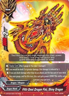Fifth Omni Dragon Fist, Shiny Dragon - Evolution & Mutation - Future Card BuddyFight card