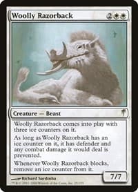 Woolly Razorback - Coldsnap - Magic: The Gathering card