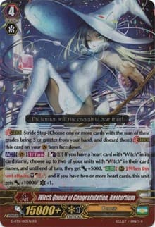 Witch Queen of Congratulation, Nasturtium - G-BT11: Demonic Advent - Cardfight Vanguard card