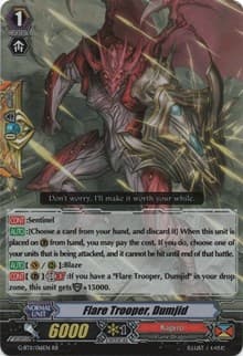 Flare Trooper, Dumjid - G-BT11: Demonic Advent - Cardfight Vanguard card